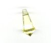 1 9x18mm Preciosa Medium Yellow Straight Cut Drop